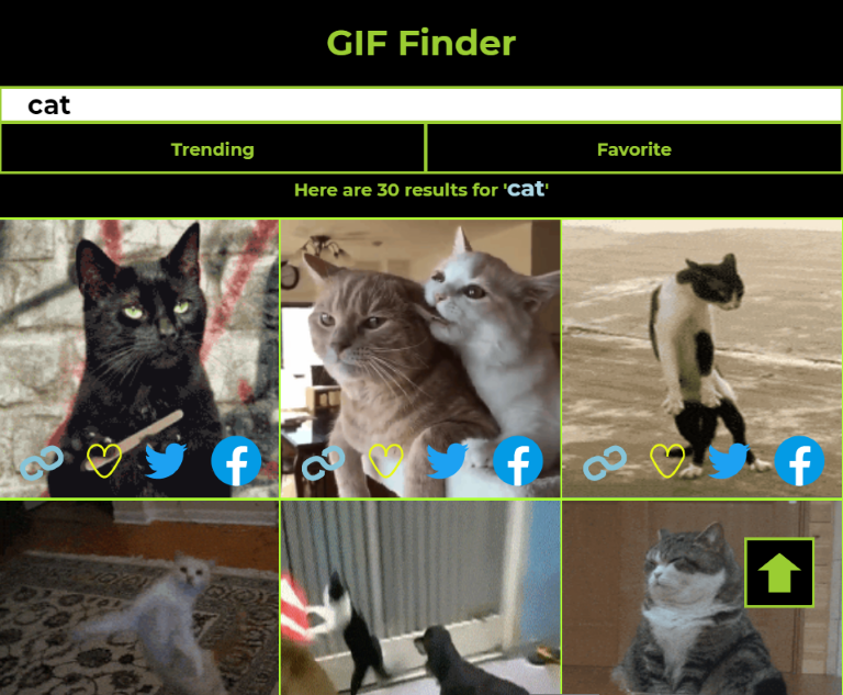 GIF Finder interface